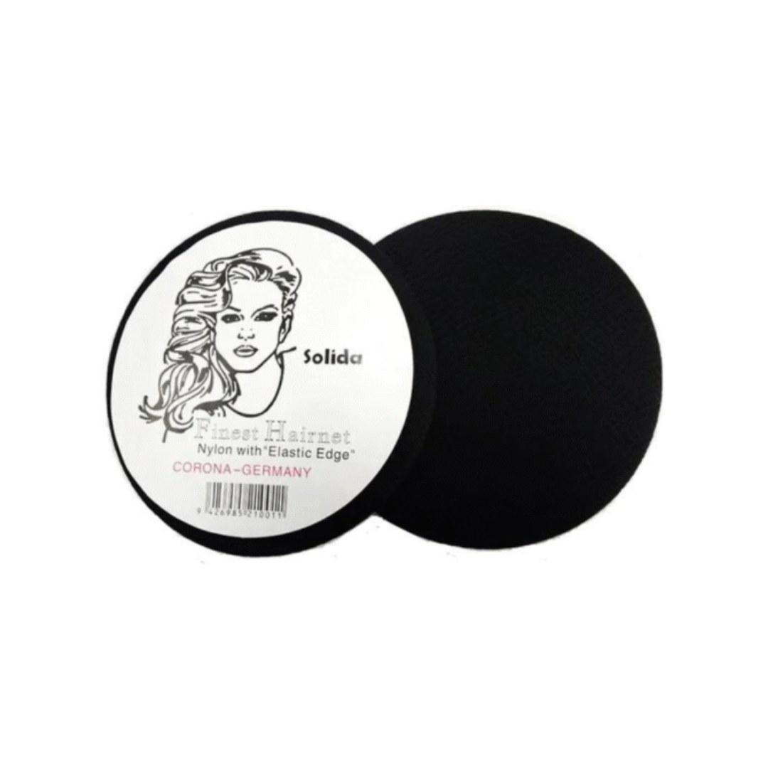 SOLIDA – Finest Hair Net – BLACK – 144Pcs  – 22 inches