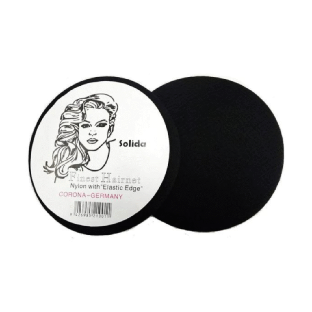 SOLIDA – Finest Hair Net – BLACK – 144Pcs – 24 inches
