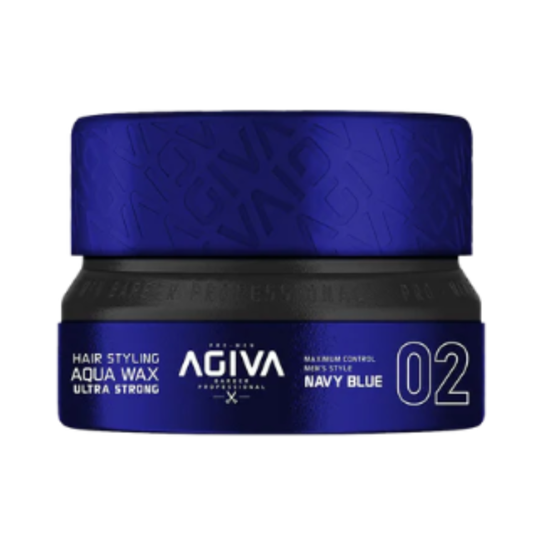 AGIVA – Hair Styling Aqua Wax Ultra Strong – Navy Blue 02 – 155ML – Türkiye