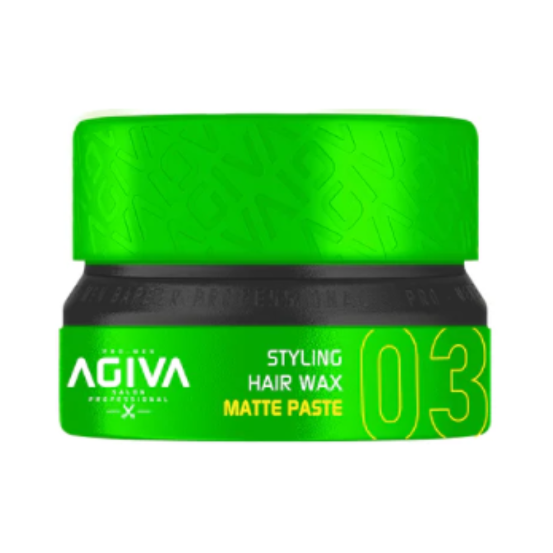 AGIVA – Hair Styling Wax Matte Paste – Green 03 – 155ML – Turkiye