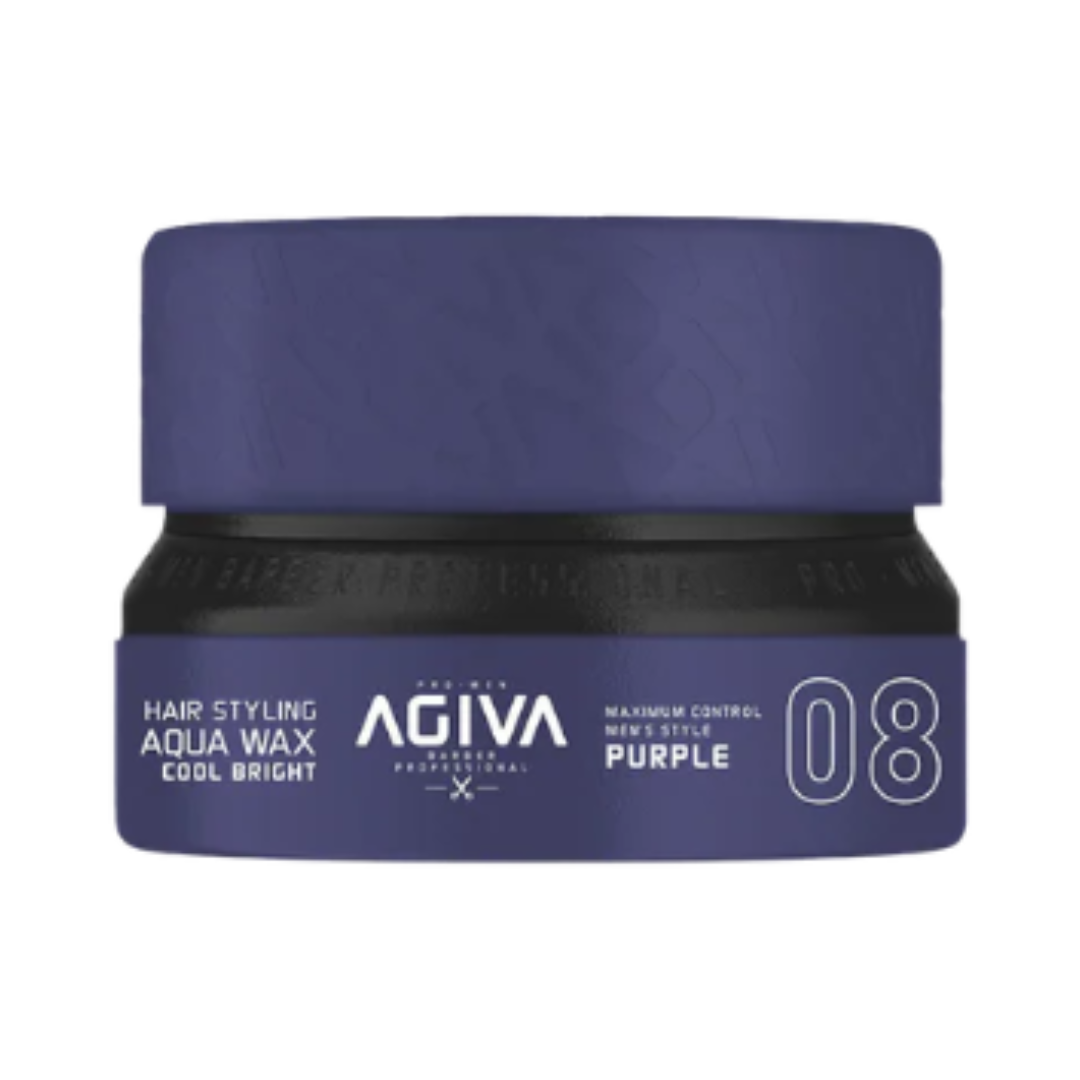 AGIVA - Hair Styling Aqua Wax Cool Bright - Purple 08 - 155ML - Turkiye