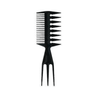 MILANO PLUS - Double Side Tooth Combs Fish Bone Shape Hair Brush - M2601