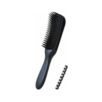 VICTORIA - Detangling Brush For Curly & Natural Hair Styling Comb - BLACK