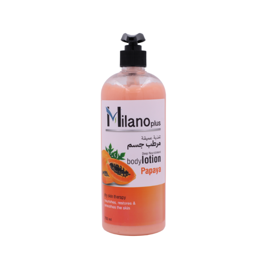MILANO PLUS – Deep Nourishment Papaya Body Lotion – 750Ml