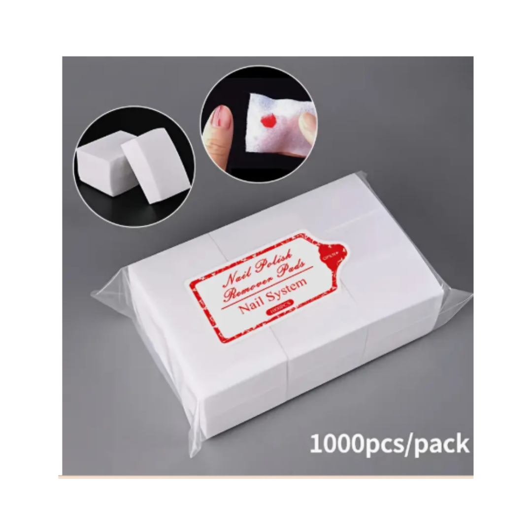 NAIL WIPS – Nail Polish Remover Pads Non-Woven Nail Pads – white – 1000pcs