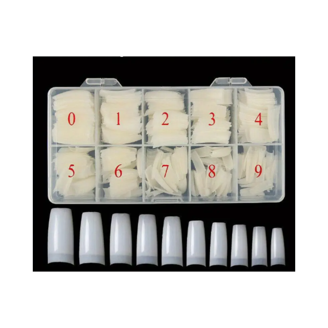 ACRYLIC – Nail Extension Straight – Square Shaped – 600PCS