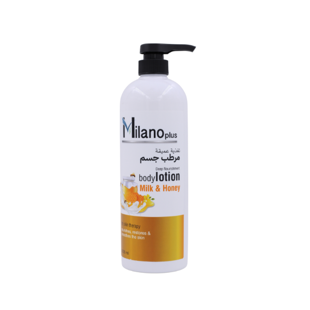 MILANO PLUS – Deep Nourishment Milk And Honey Body Lotion – 1000Ml