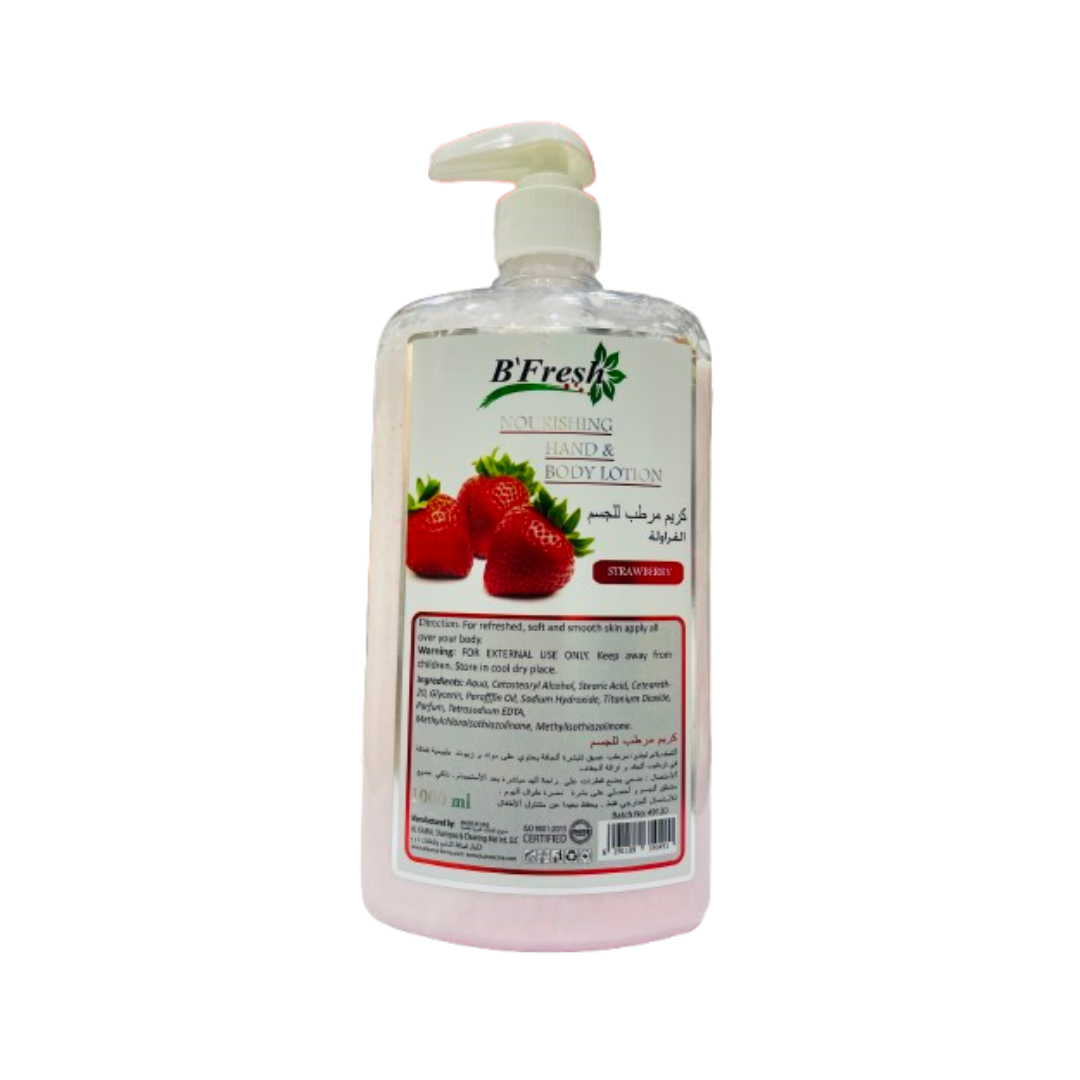 B’FRESH – Nourishing Hand & Body Lotion – Strawberry – 1000ML