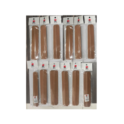 CARIS GOLD - Nail Files Emery Boards Thin - BROWN 5pcs  - 12 Packets