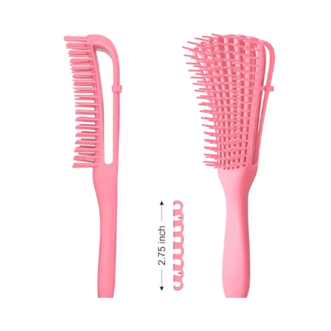 VICTORIA – Detangler Wet Or Dry For Curly Hair Brush – Coral