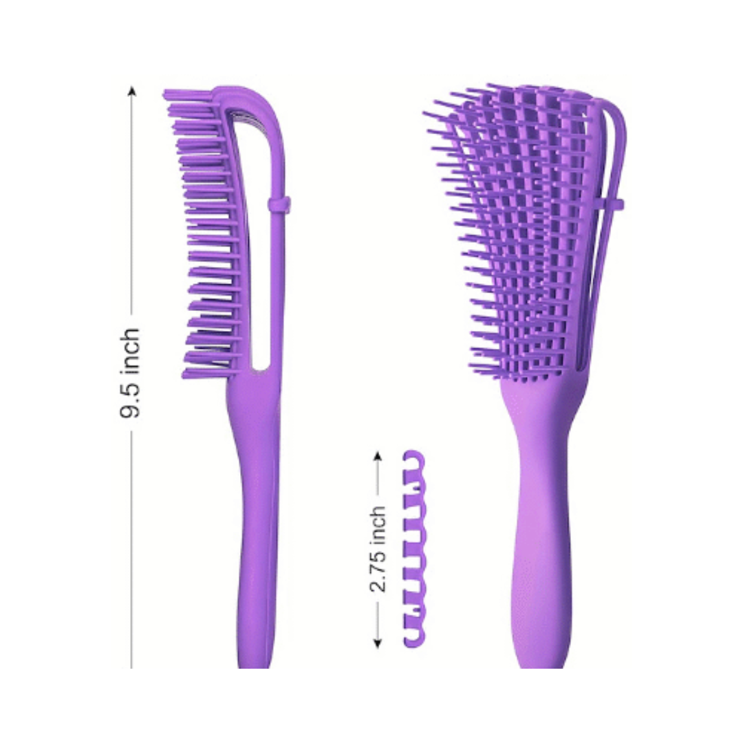 VICTORIA – Detangler Wet Or Dry For Curly Hair Brush – Violet