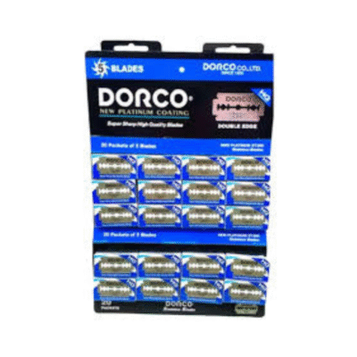 DORCO - New Platinum ST300 Double Edge Razor Blades, a popular and cost-effective option for use with safety razors