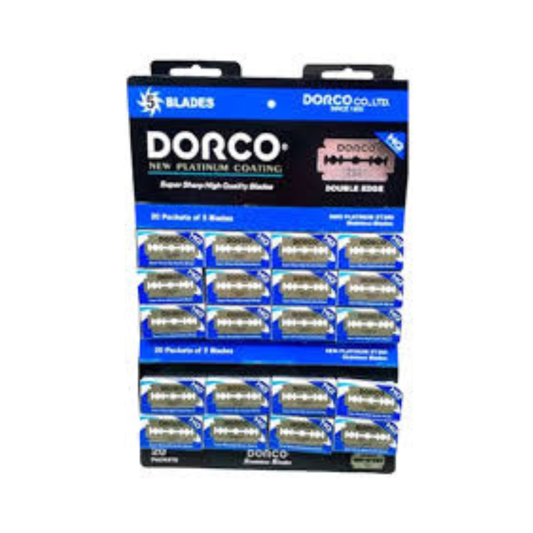 DORCO – New Platinum ST300 Double Edge Razor Blades, a popular and cost-effective option for use with safety razors