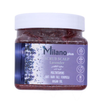 MILANO PLUSE - Lavender Multivitamins Scrub Scalp Anti Hair Fall Formula Argan Oil - 400Ml