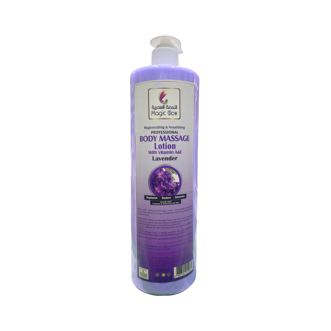 MAGIC GLOW – LAVENDER –  Professional Body Massage Lotion With Vitamin A&D