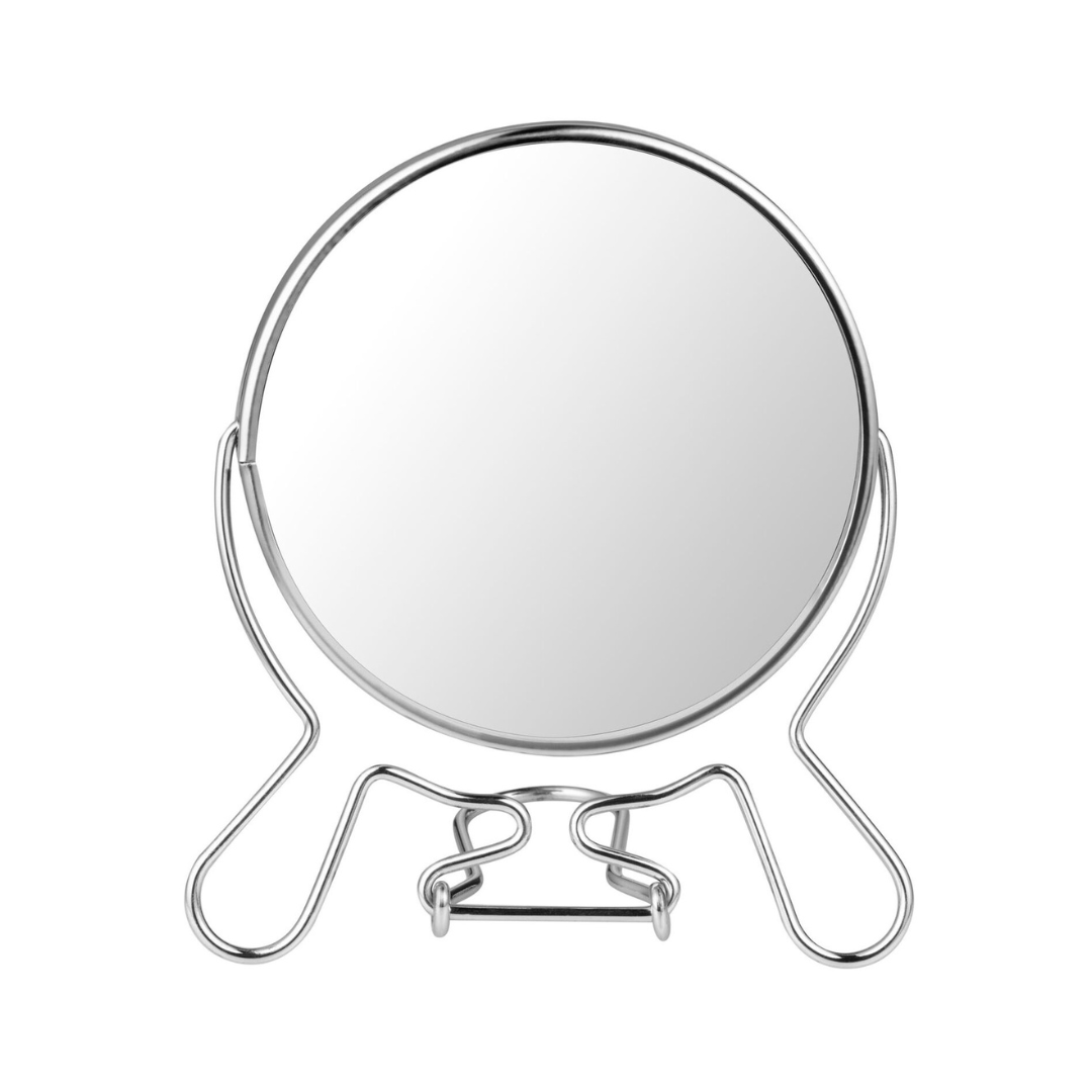 Double Sided Mirror Stainless Steel Holder – #8