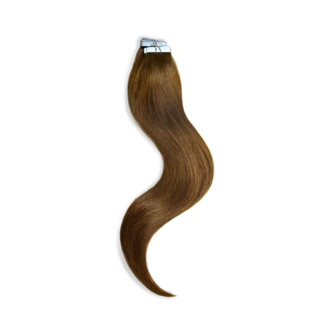 LORVINE – Hair Extension Human Hair 100% – ASH Brown – Tape 22in #7.1 T-0001