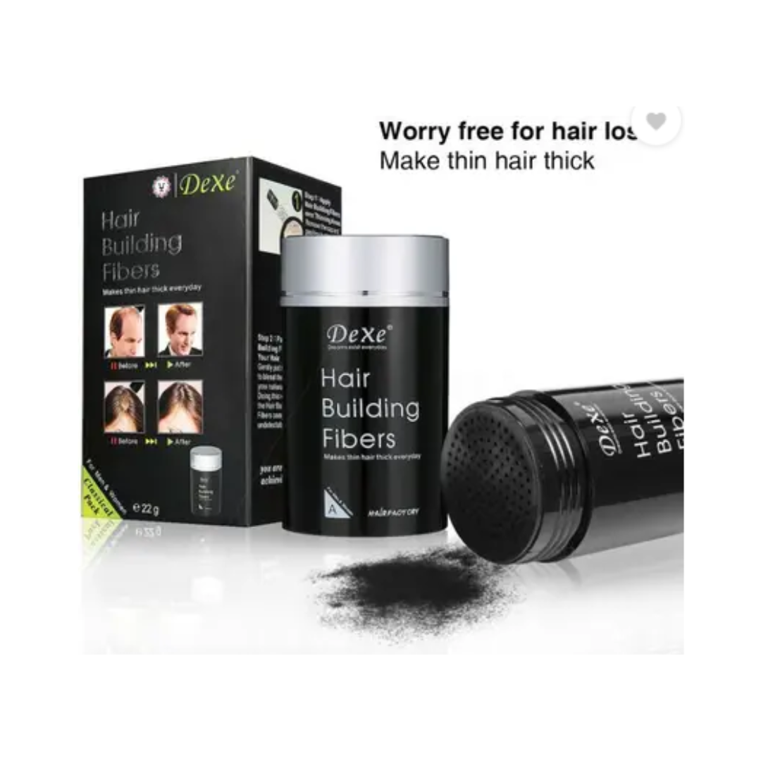 DeXe Combo – Hair Building Fibers – BLACK – 1 22g