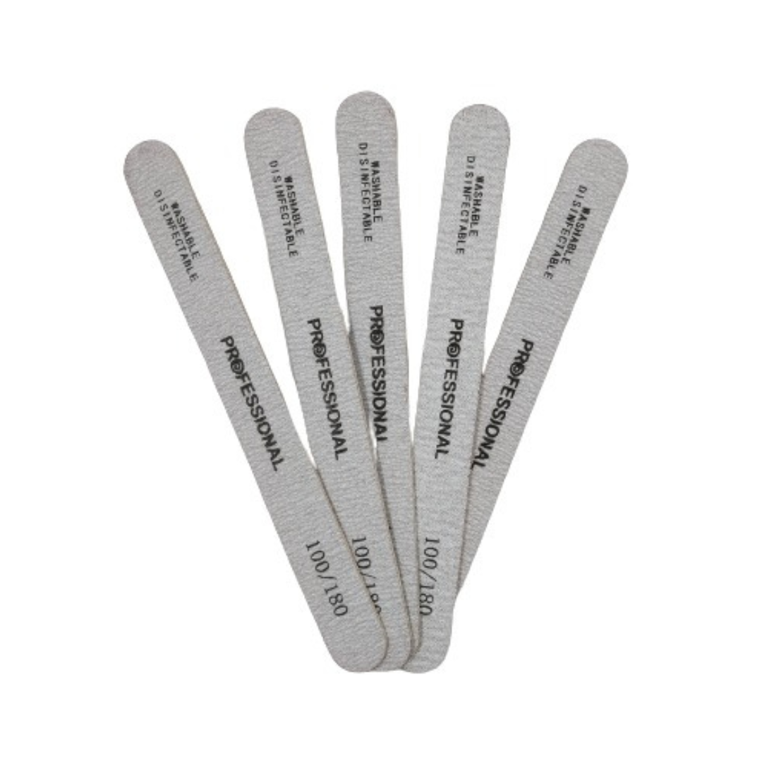 Double Sided Polishing Strip Nail Files Thin 100/180 – 5 Pcs