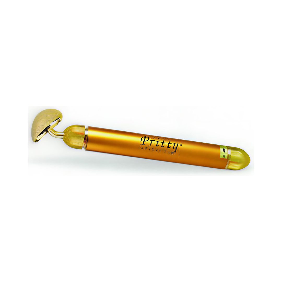 PRITTY – Curved Facial Massager – Gold
