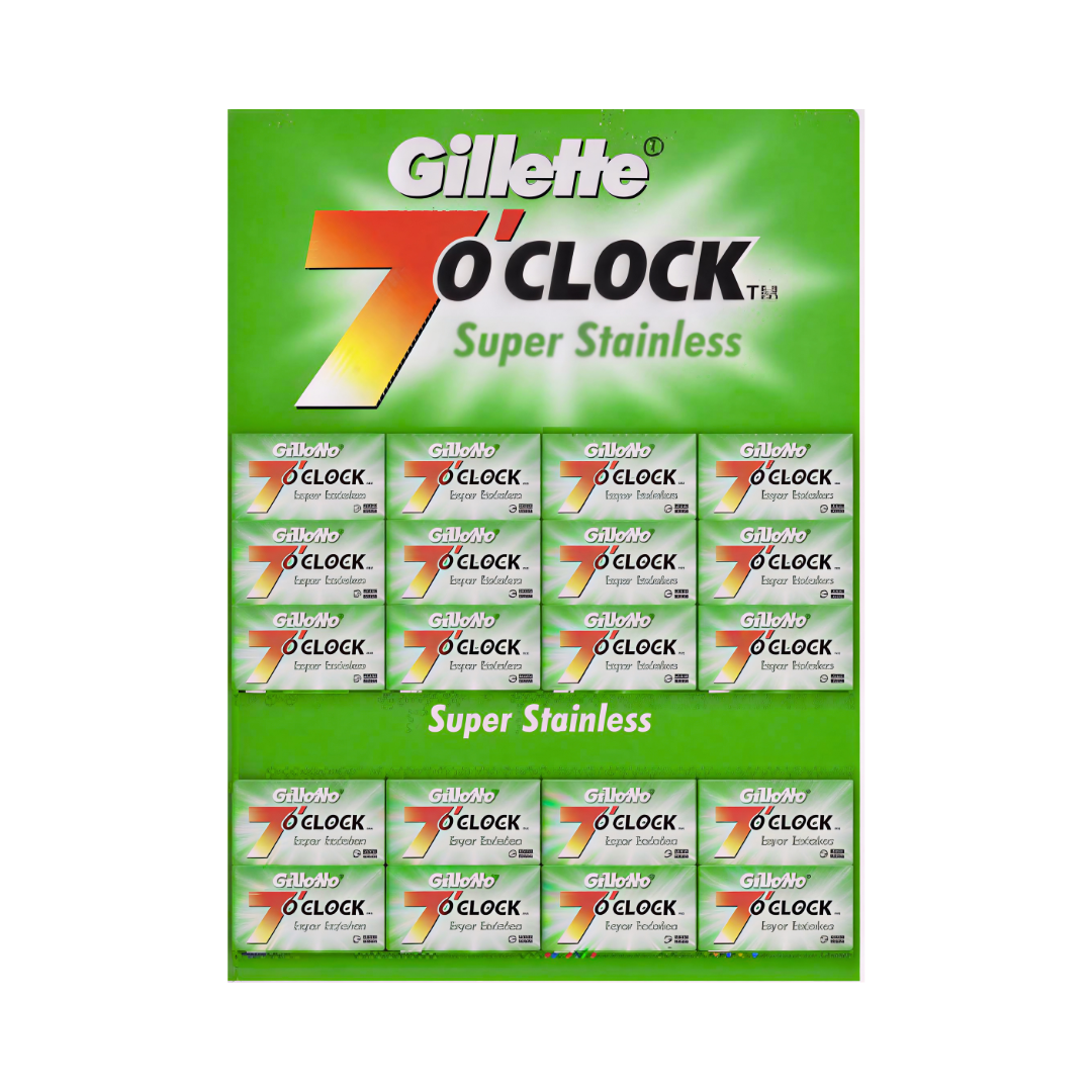 7 O’Clock – Gillette Permasharp Stainless double edge razor blades – 20pcs