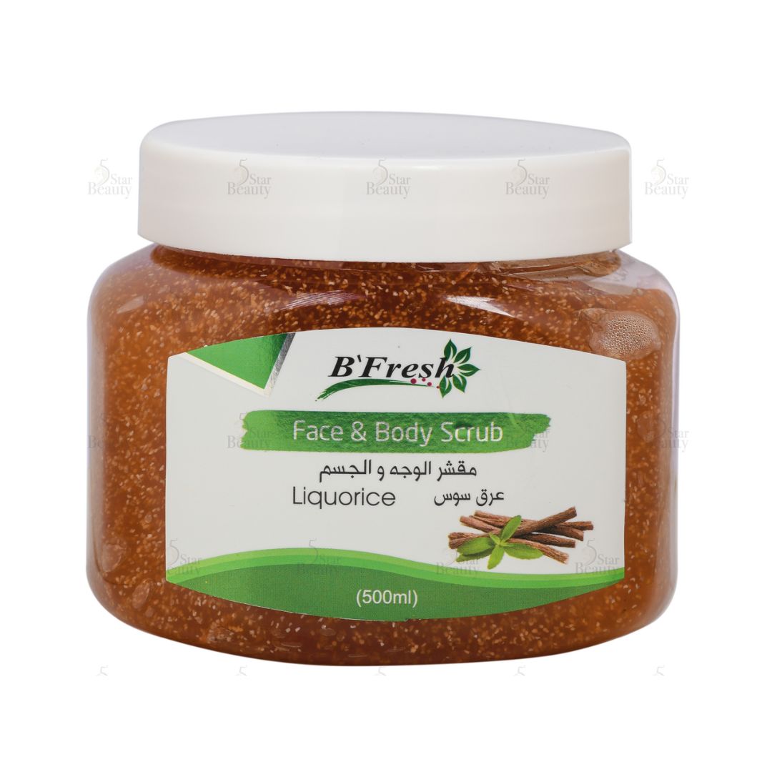 B’FRESH – LICORRICE GEL SCRUB FOR FACE&BODY – 500ML