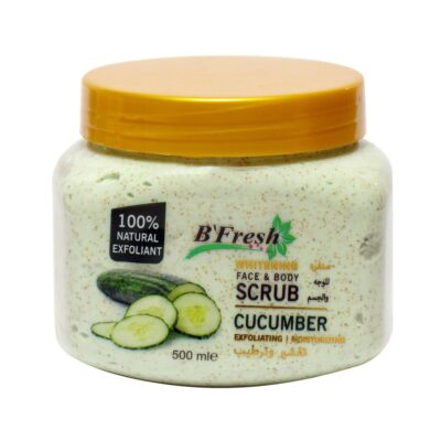B'FRESH - Whitening Face & Body CUCUMBER Scrub - 500ML
