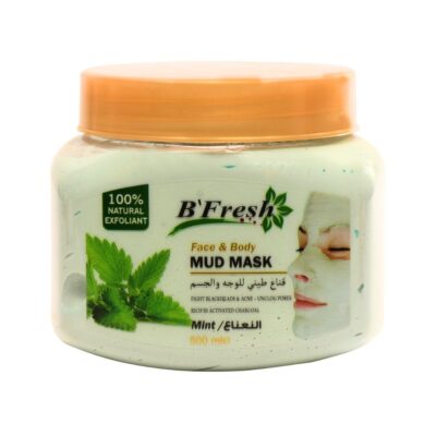B'FRESH - Face And Body Mud Mask MINT - 500ML