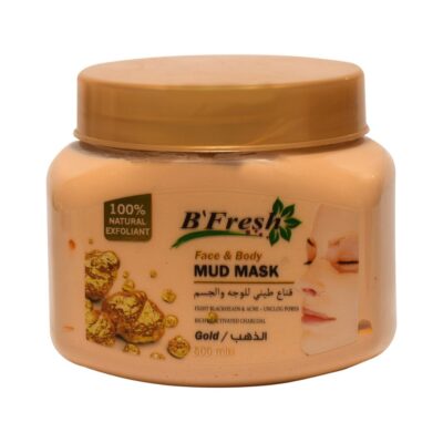 B'FRESH - Face And Body Mud Mask GOLD - 500ML