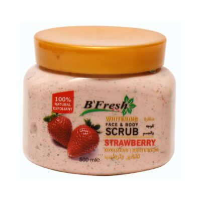 B'FRESH - Whitening Face & Body STRAWBERRY Scrub - 500ML
