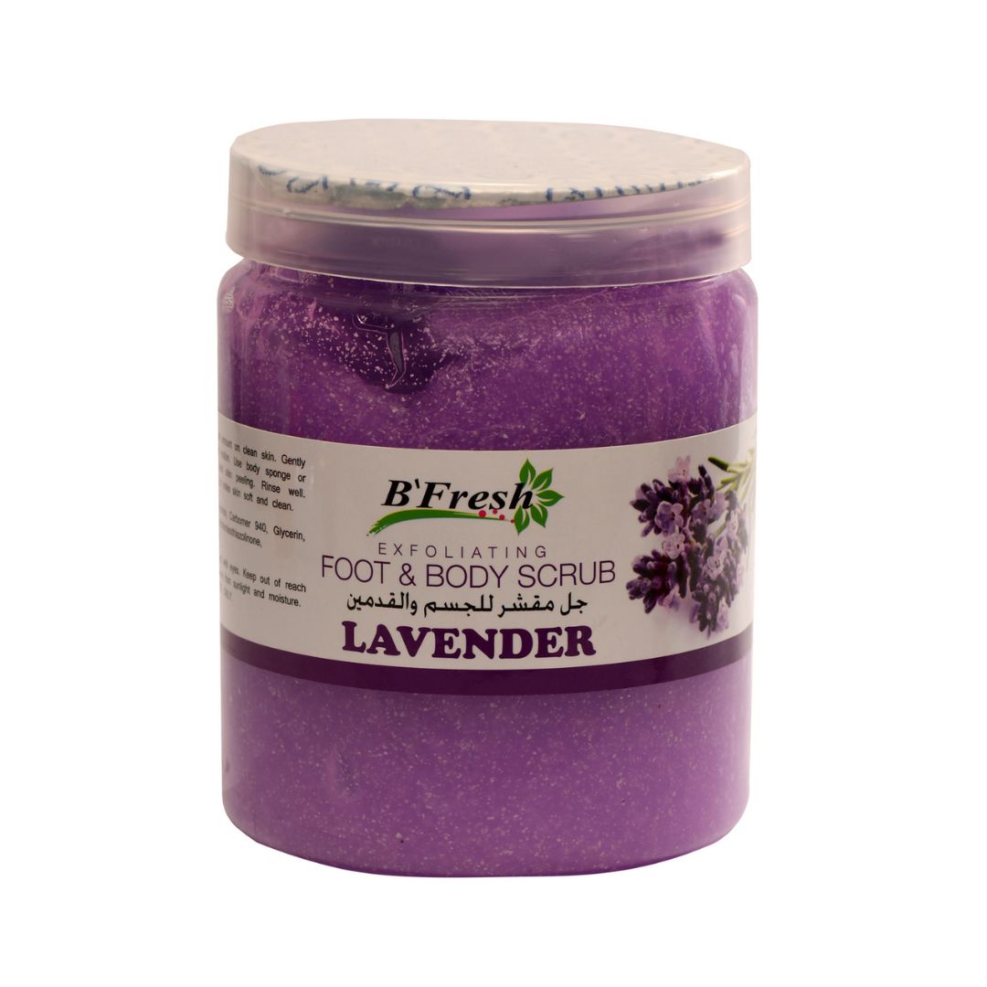 B’FRESH – LAVENDER GEL SCRUB FOR FACE&BODY – 500ML
